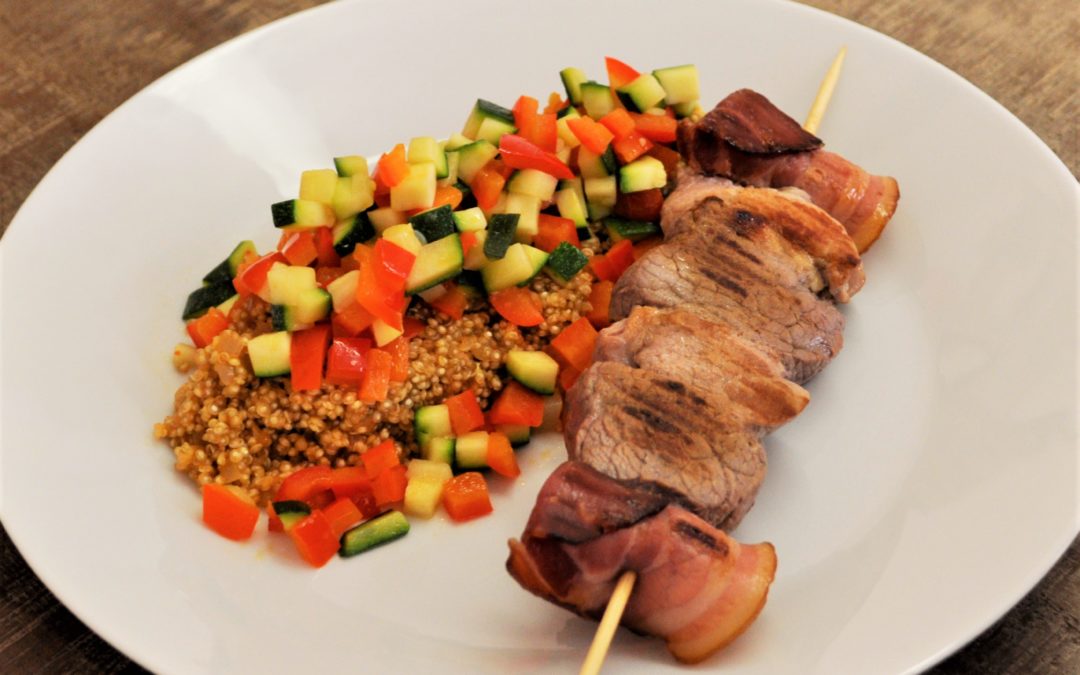 Brochette Mix Grill et couscous de quinoa