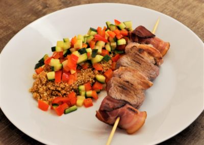 Brochette Mix Grill et couscous de quinoa