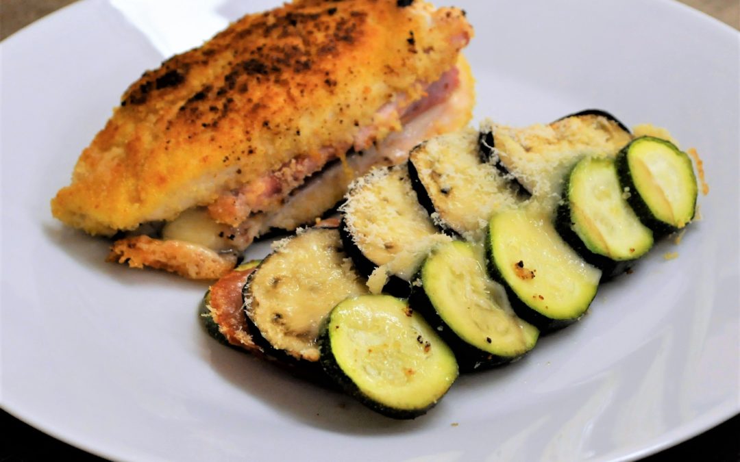 Cordon bleu maison et tian de légumes