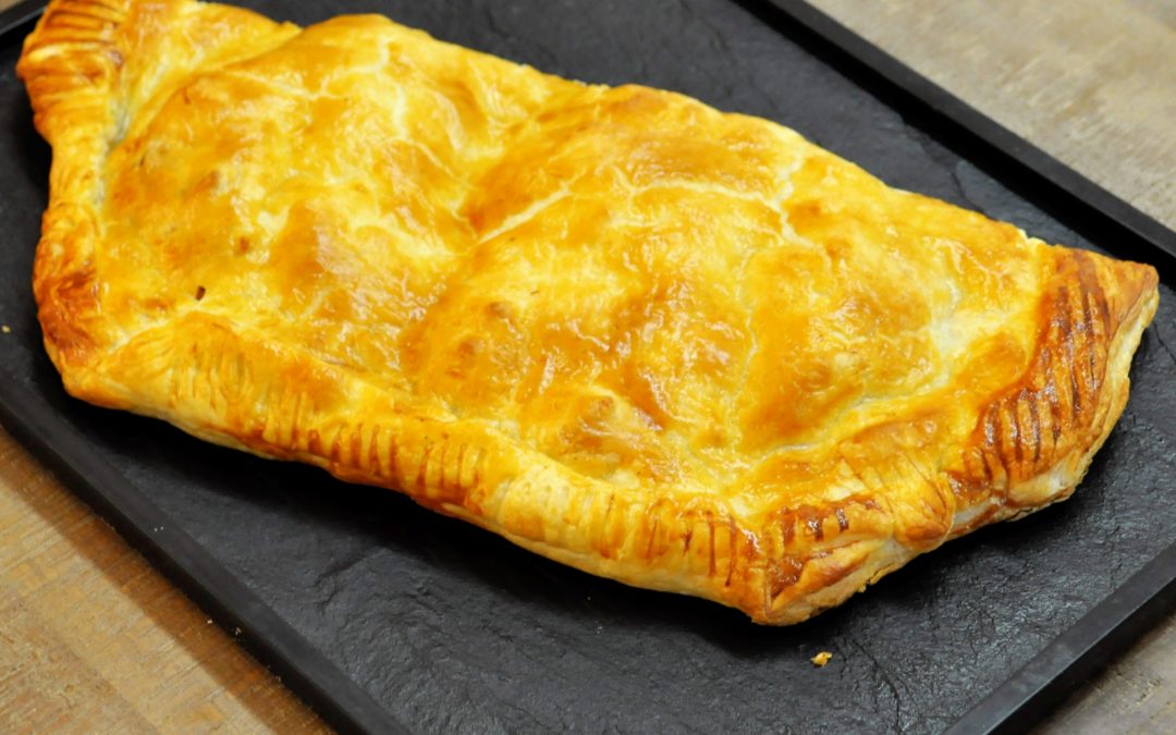 Feuilleté aux champignons, jambon et chèvre