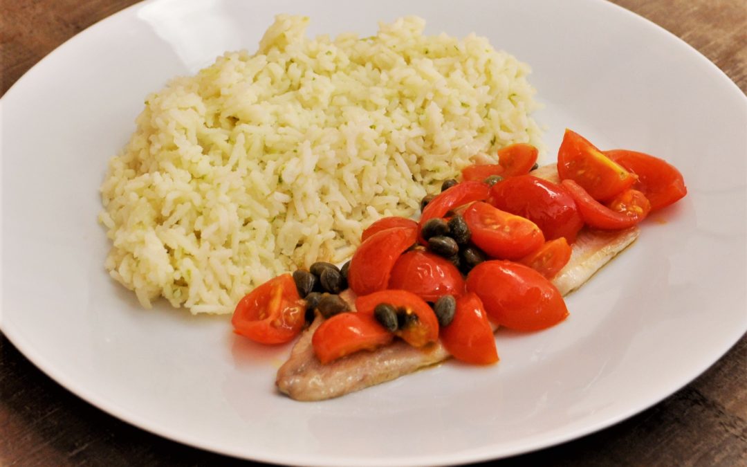 Filet de féra et riz basmati au citron vert