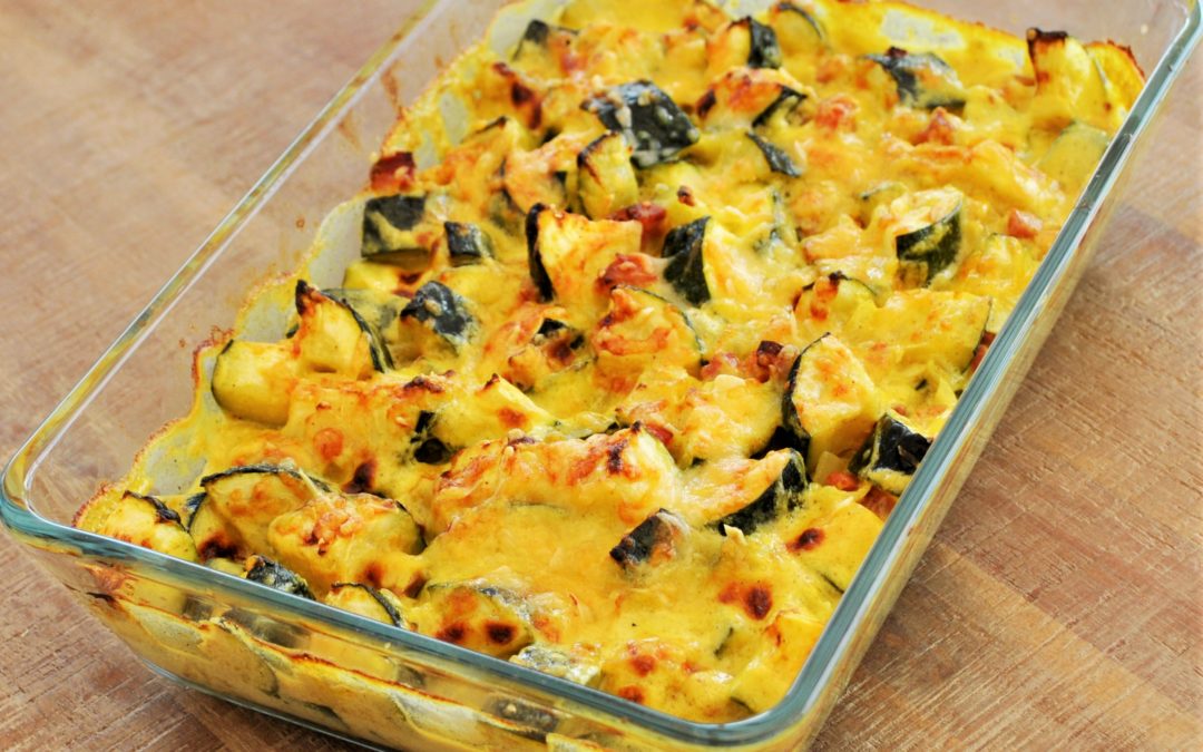 Gratin de courgettes au curry
