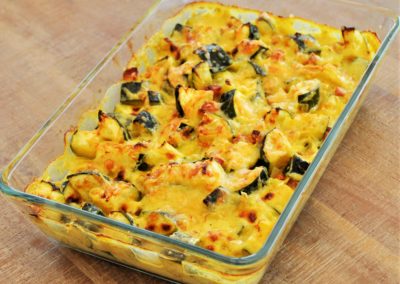 Gratin de courgettes au curry