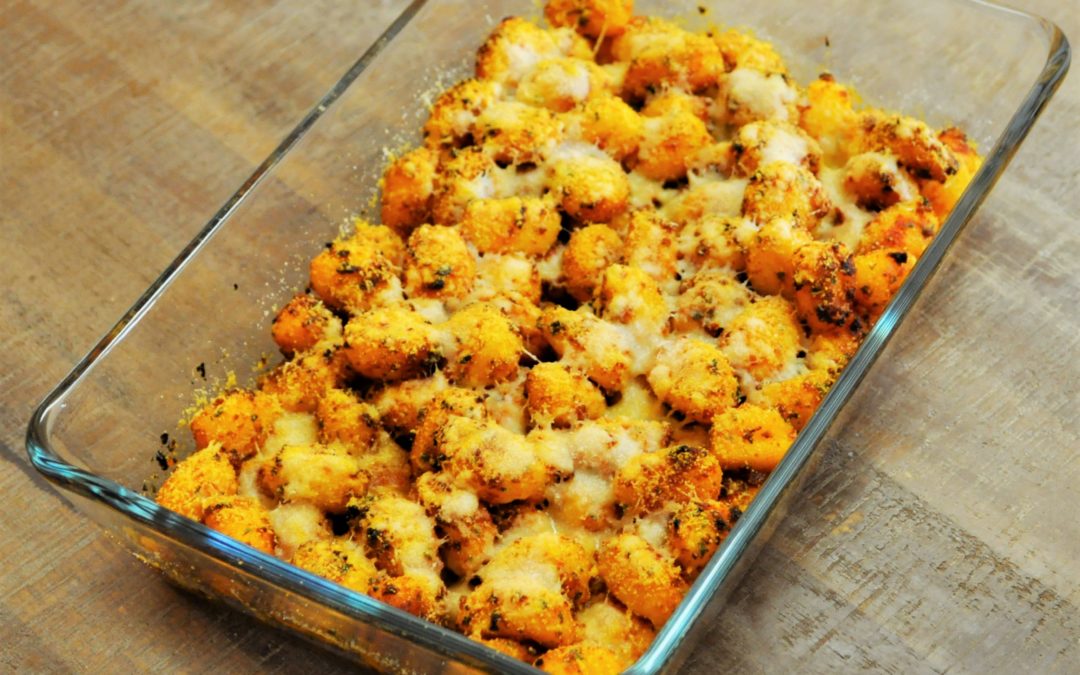 Gratin de gnocchis au pesto rouge