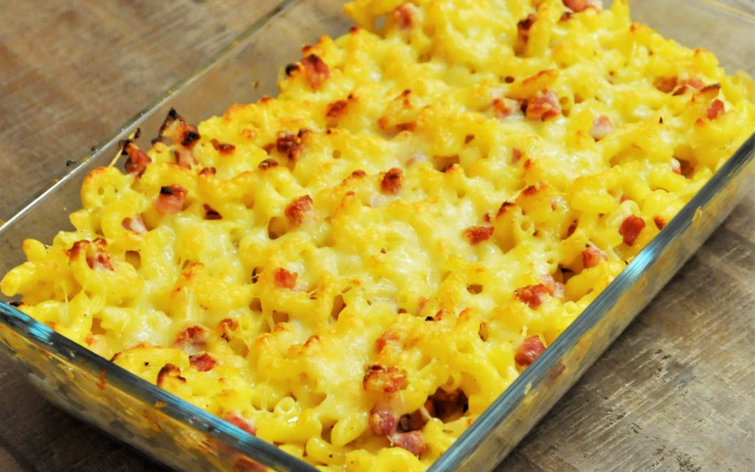 Gratin de pâtes à la crème