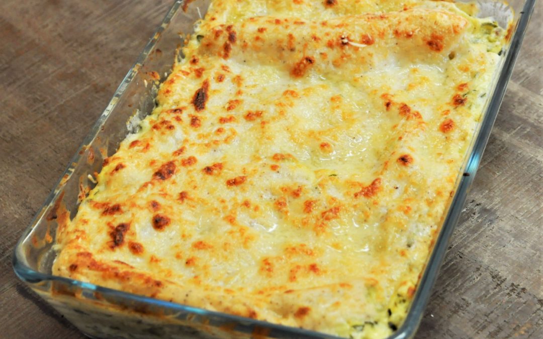Lasagnes de courgettes et fromage de chèvre