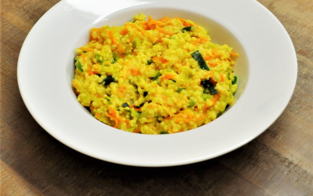 Millet au poireau et à la carotte