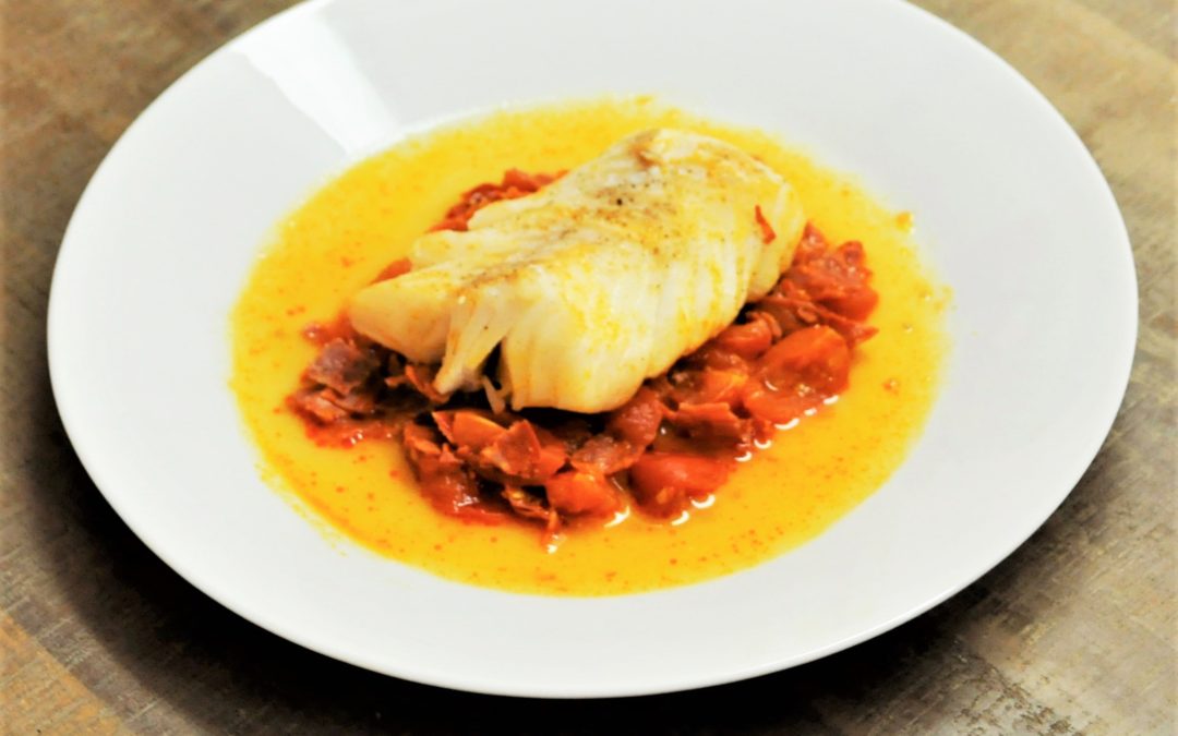 Papillote de cabillaud au chorizo
