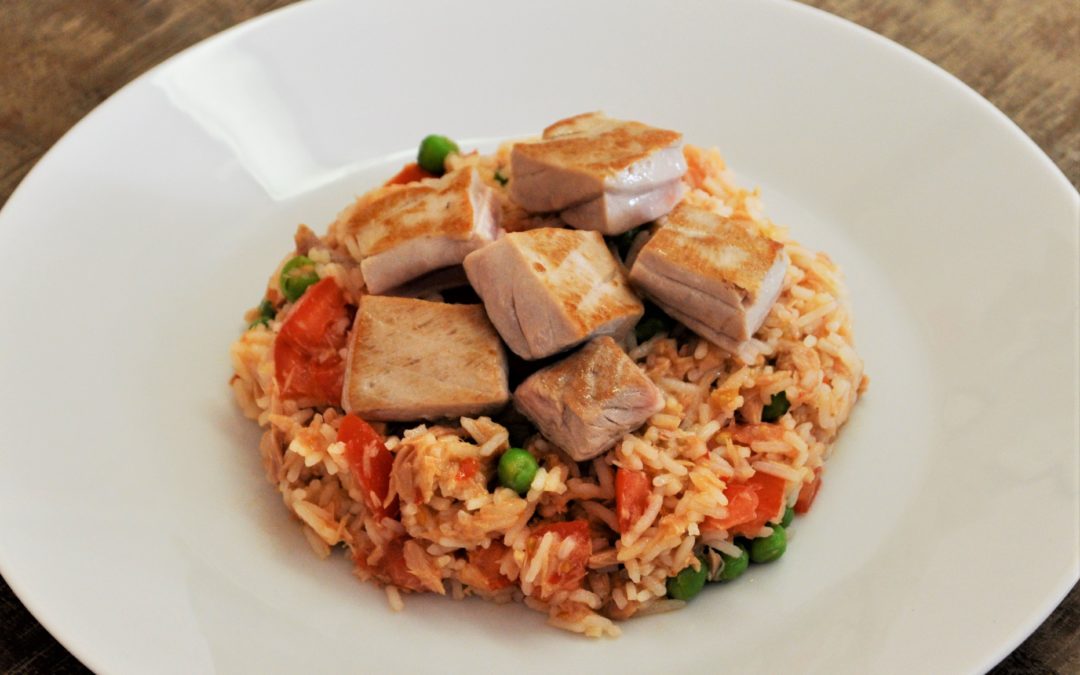 Salade de riz aux deux thons