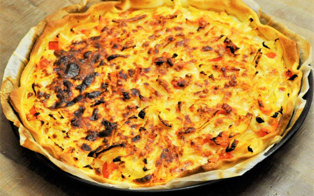 Tarte au fenouil, tomates et parmesan