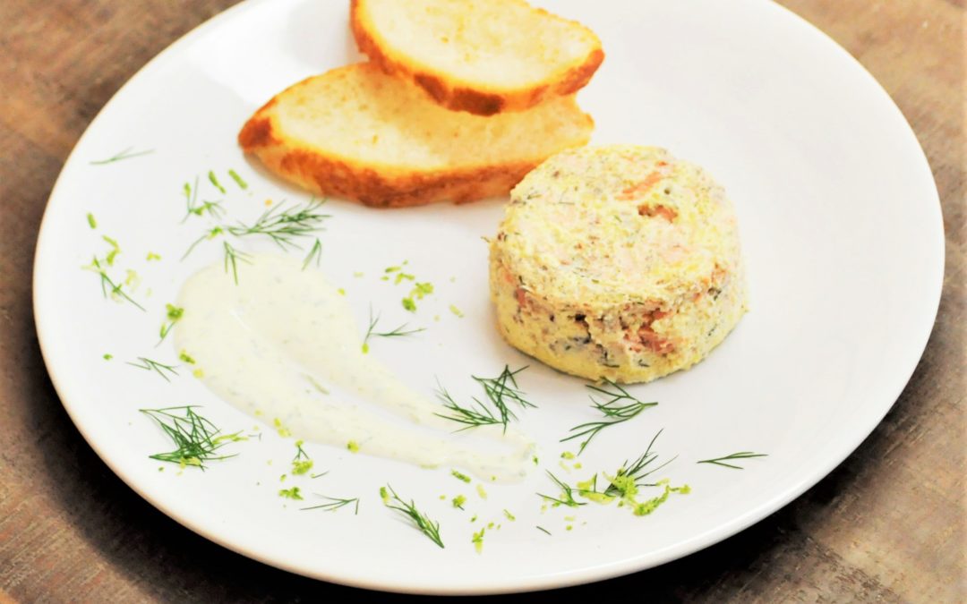 [MENU DE NOËL] – Terrine aux deux saumon et crème au citron vert