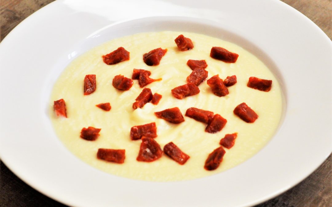 Velouté de panais au chorizo