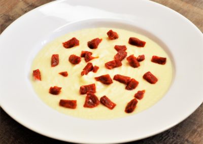 Velouté de panais au chorizo