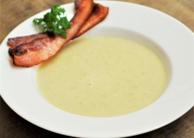 Velouté d’endives et bacon