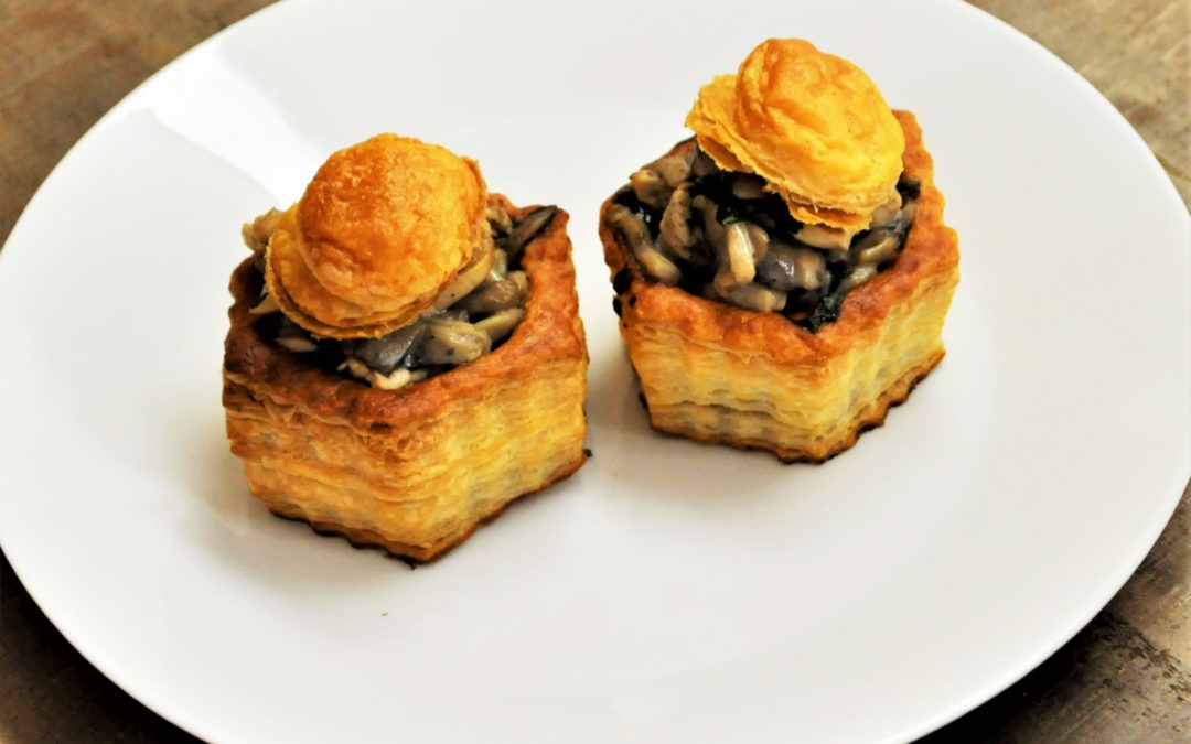 Vol au vent de poulet aux champignons
