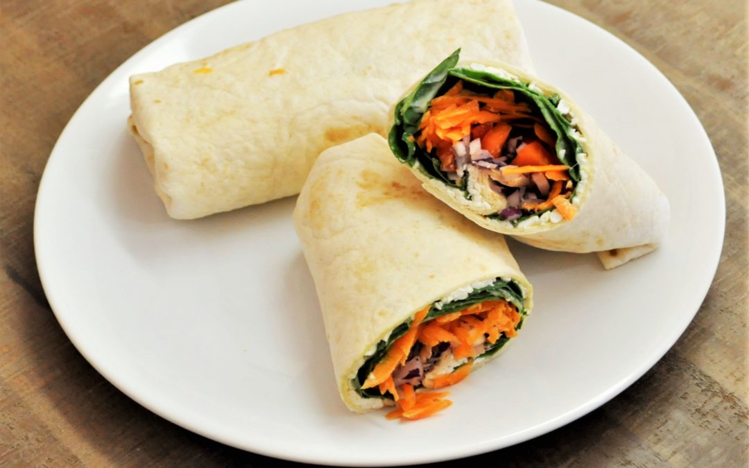 Wraps aux légumes croquants