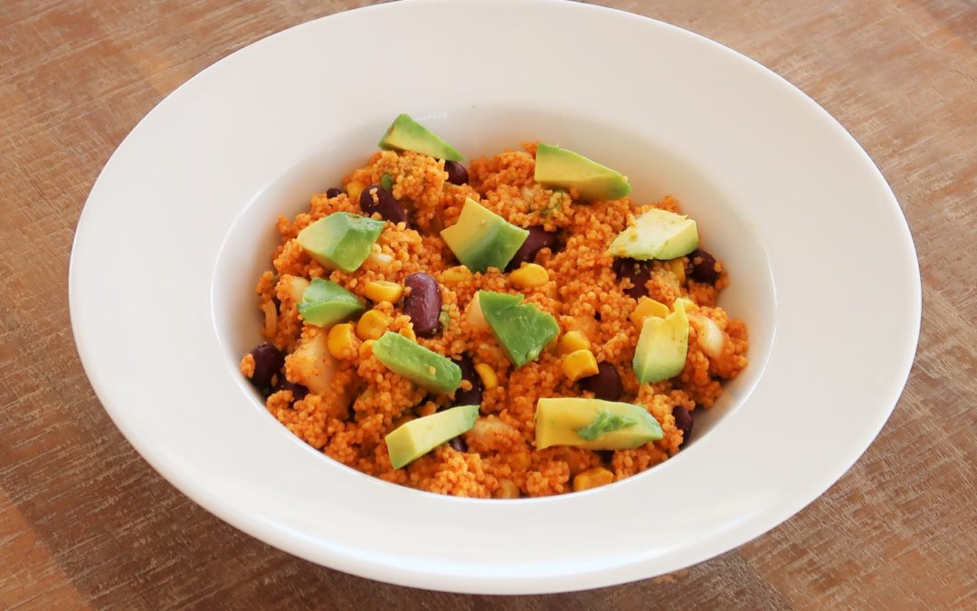 Salade tiède de couscous à la mexicaine